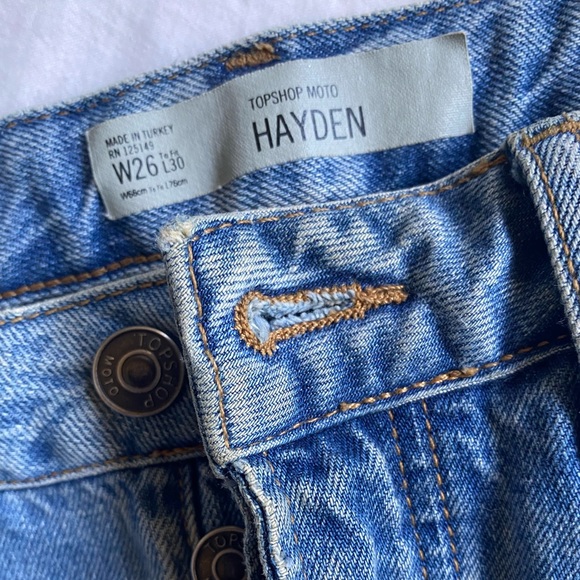 MOTO Metallic Hayden Boyfriend Jeans - Picture 4 of 5